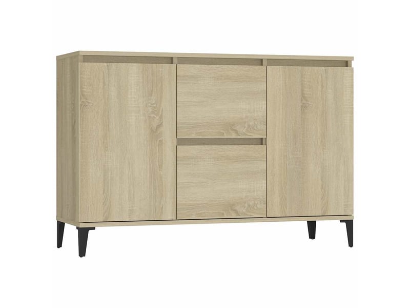  Buffet - bahut - meuble de rangement chêne sonoma 102x35x70 cm bois d'ingénierie  - Conforama A