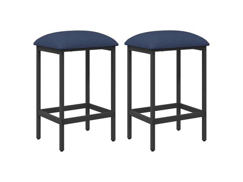  Lot de 2 tabouret de bar, chaise de bar bleu 40x32x64 cm bois d'ingénierie shl2379  - Conforama A