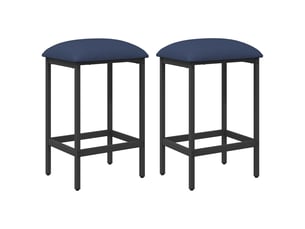 Lot de 2 tabouret de bar, chaise de bar bleu 40x32x64 cm bois d'ingénierie shl2379