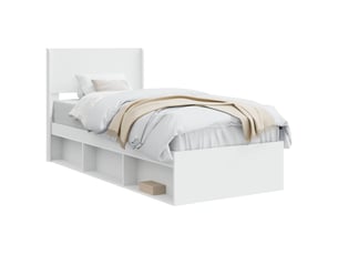 Lit simple 100x200 cm    coloris blanc