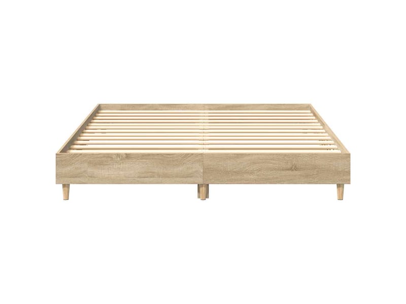 Lit double- lit adulte -  cadre de lit sans matelas chêne sonoma 140x200 cm  - Conforama D