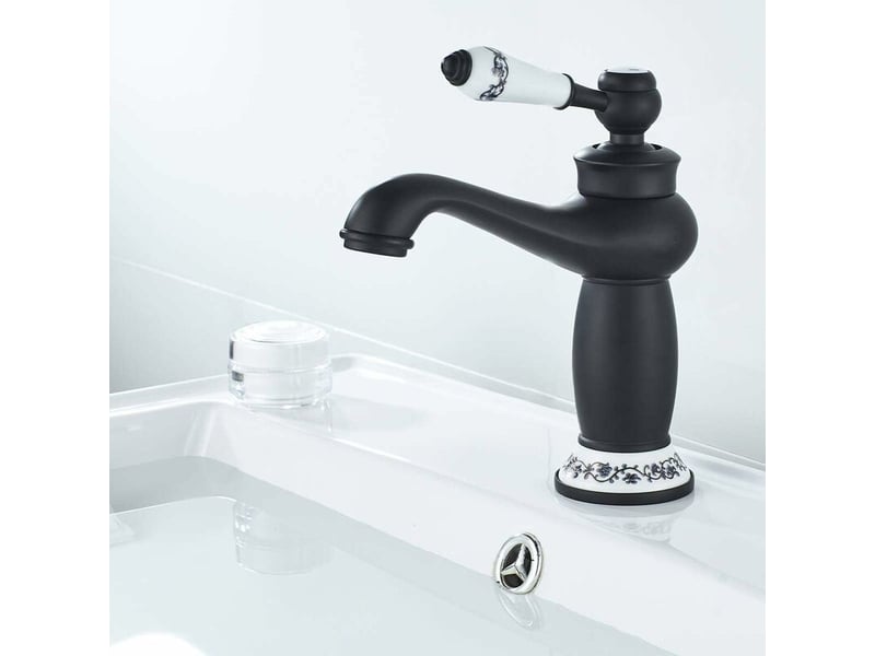 Robinet salle bain, mitigeur de salle de bain monocommande chromé, our lavabo ou vasque de salle bain, chaude et froide réglable de mitigeur lavabo(no QWE000825 - Conforama C