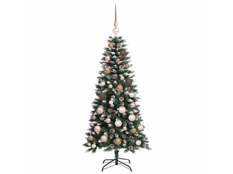  Sapin de noël artificiel, arbre de noël vert 120 cm pvc, plastique et acier shl1452  - Conforama D