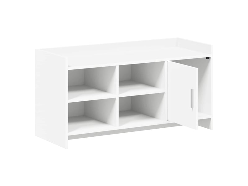  Meuble à chaussure, cabinet à chaussures blanc 100x39,5x51 cm bois d'ingénierie  - Conforama D