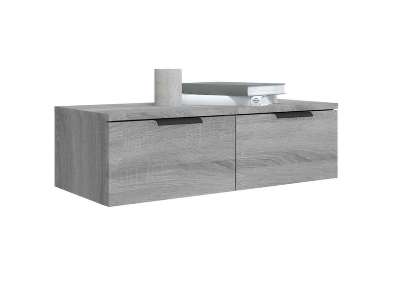  Armoire murale, meuble de rangement sonoma gris 68x30x20 cm bois d'ingénierie  - Conforama D