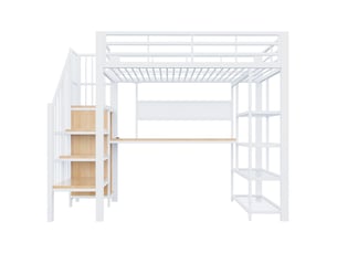 Lit mezzanine 90x200 cm SOGEU   coloris bicolore