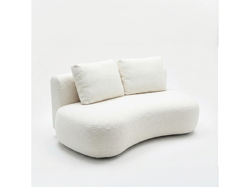 Canapé luna blanc cassé 2 places 3CA57.AS.2D.01 - Conforama C