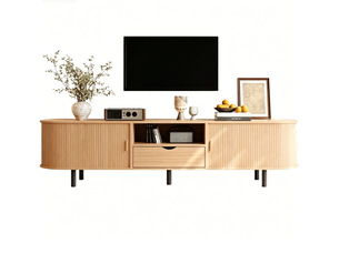 Meuble tv coloris naturel 175 cm   