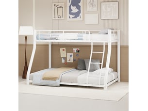 Lit superposé 140x190 cm <strong></strong>  <strong></strong> coloris blanc