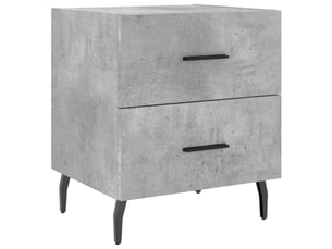 Table de chevet gris béton 40x35x47,5 cm bois d’ingénierie