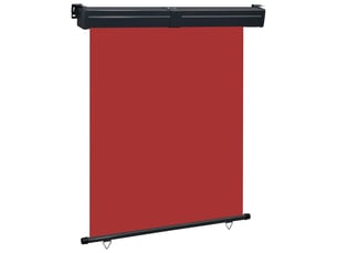Auvent latéral de balcon 145x250 cm rouge