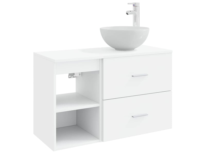 Ensemble de mobilier de salle de bain 2 pc blanc cf63978 - Conforama A