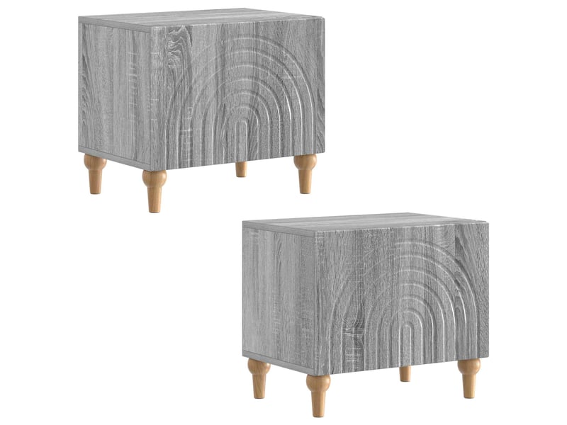  Meuble tv - banc tv - meuble de rangement sonoma gris bois d'ingénierie  - Conforama D