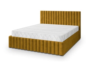 Lit coffre 160x200 cm <strong>MASSENO</strong>  <strong></strong> coloris jaune