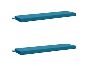 Lot de 2 coussins de banc, coussins d'assise soest 100 % polyester bleu clair cf57091