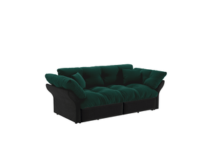 Canapé droit convertible MODFU 2 places Velours vert