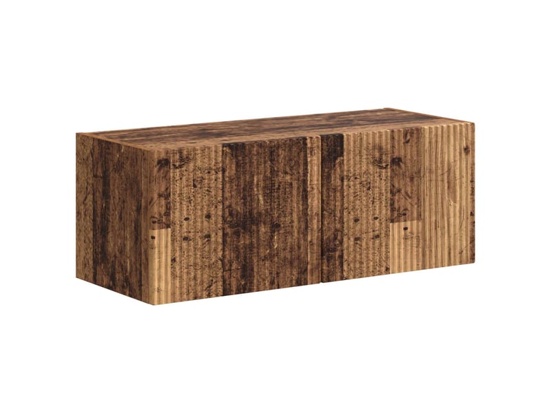  Ensemble meuble tv - banc tv - meuble de rangement 4 pcs bois ancien bois d'ingénierie  - Conforama E