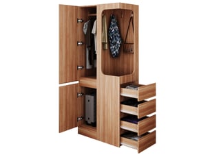 Armoire     <strong>VIVRYN</strong> <strong></strong> coloris naturel largeur 70 cm
