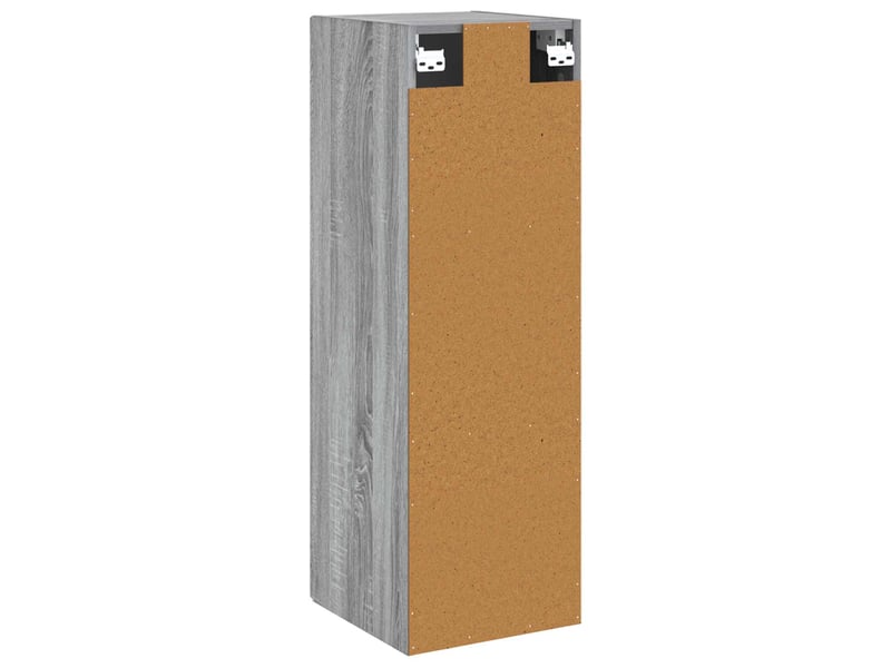  Cabinet salle de bain mural, meuble de rangement sonoma gris 33x34.5x60 cm shl1278  - Conforama E