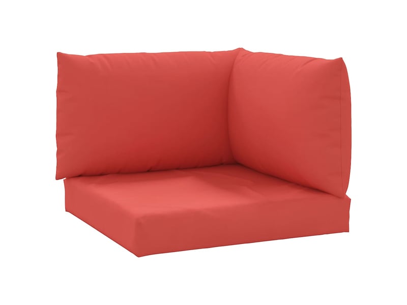  Lot de 3 coussins de palette, coussins de canapé rouge tissu oxford cf59710  - Conforama A