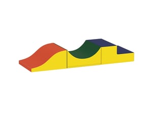 Set d'escalade et de motricité enfant 141 x 45,7 x 20,3 cm – multicolore – 3 modules en simili cuir