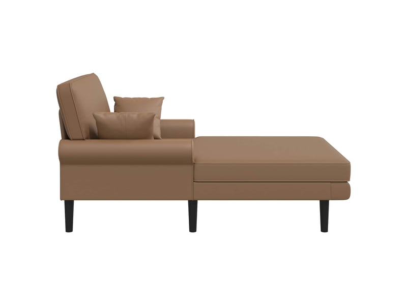  Chaise longue, chaise de salon cappuccino simili cuir cf28545  - Conforama C