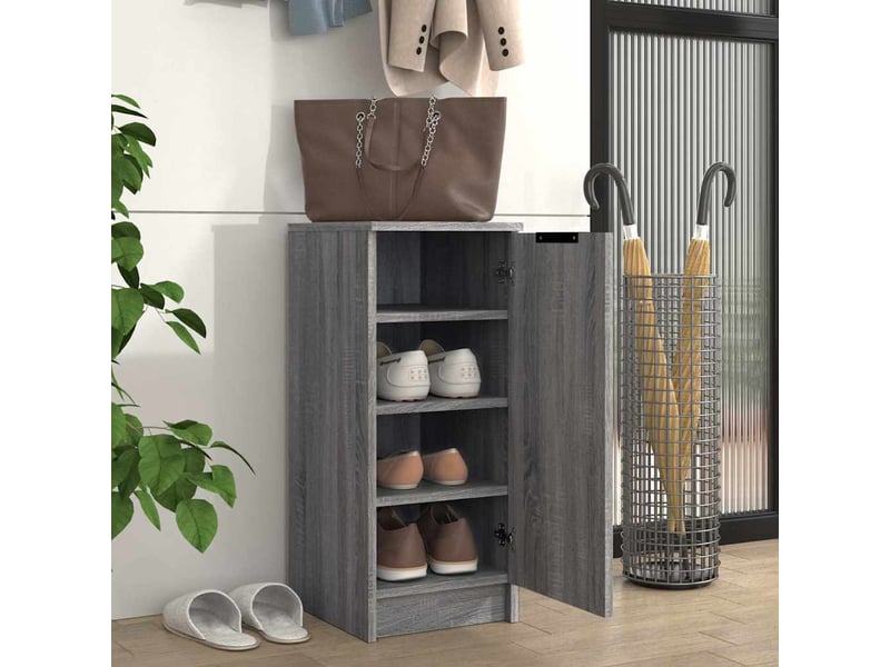  Meuble à chaussures, armoire à chaussures sonoma gris 30x35x70 cm bois d'ingénierie  - Conforama C