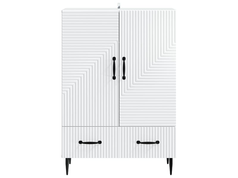  Buffet - bahut - meuble de rangement blanc 66 x 34,5 x 95 cm bois d'ingénierie  - Conforama E