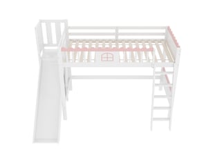 Lit mezzanine 90x200 cm <strong></strong>  <strong></strong> coloris blanc