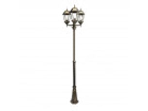Lampadaire extérieur fabrilamp regulus 3 x e27 bicolore ip44 163,5-230 x 60 x 60 cm