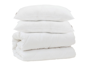 Ensemble de duvet avec oreiller 3 pièces - couette blanc microfibre