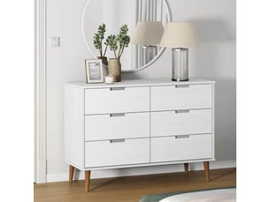 Commode 1 tiroir(s) <strong></strong> <strong></strong> coloris blanc largeur 113 cm