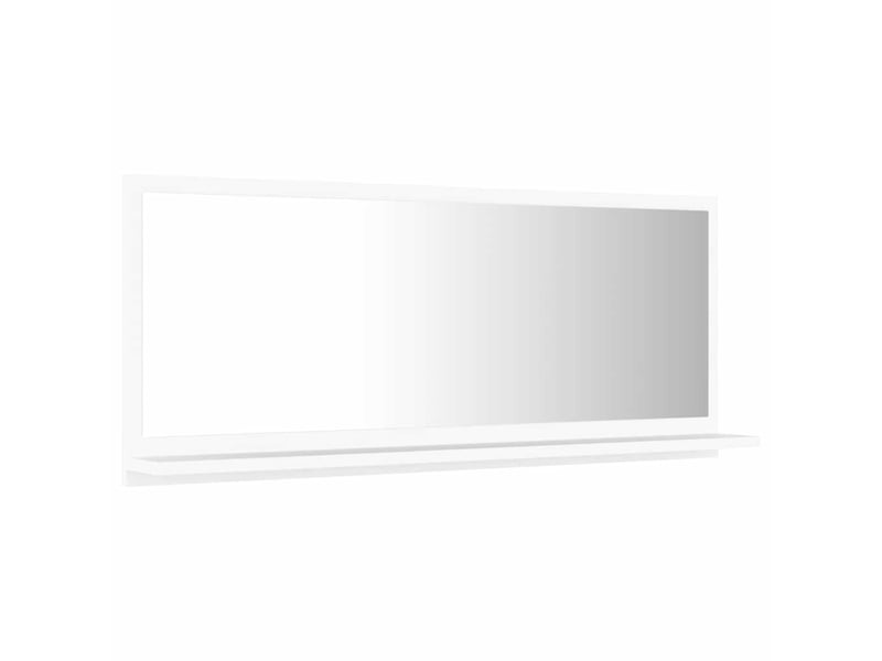  Miroir de salle de bain, miroir de toilette blanc 90x10,5x37 cm aggloméré cf62535  - Conforama D
