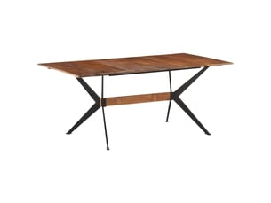 Vidaxl table à manger 180x90x76 cm bois de manguier massif