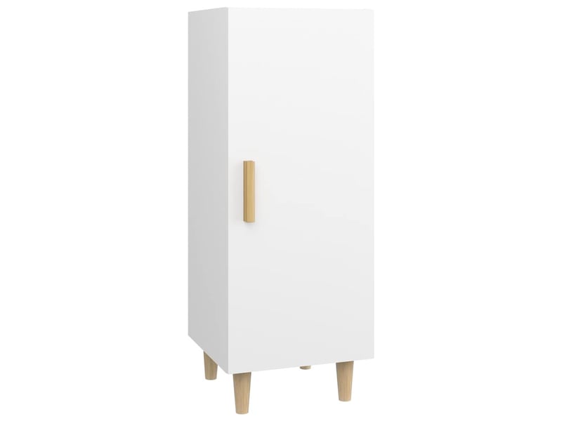  Buffet - bahut - meuble de rangement blanc 34,5x34x90 cm bois d'ingénierie  - Conforama A