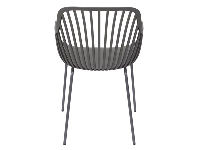 Lot de 2 fauteuils - home deco factory - ibiza - extérieur - gris  - Conforama D