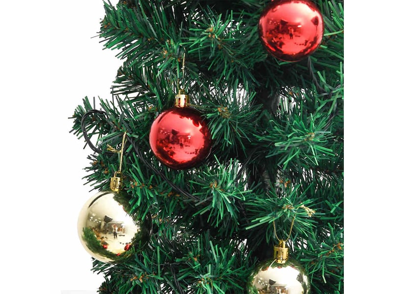  Cactus de noël - arbre de noël avec support et led vert 180 cm pvc  - Conforama E