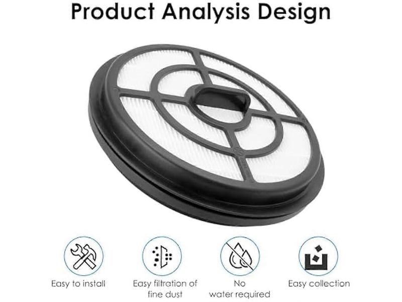 3pack 49-90-1963 replacement filter for 3 in 1 backpack vacuums 0885-20 & 0885-21hd - Conforama B