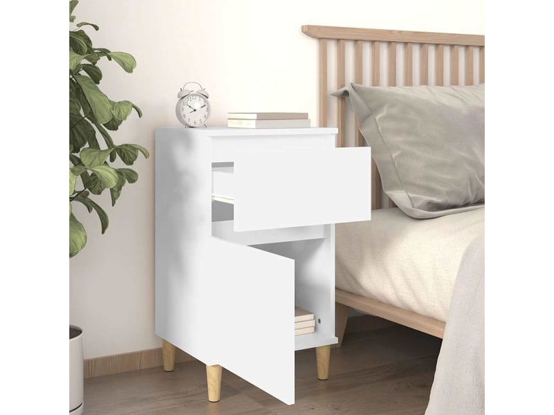  Table de chevet - cabinet de chevet - table de nuit blanc 40x35x70 cm  - Conforama B