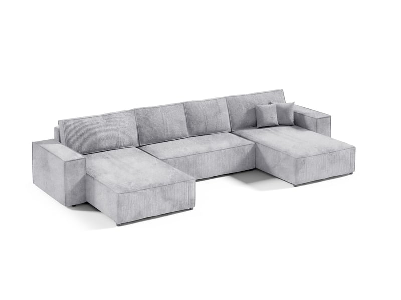 Canapé d'angle convertible mille u gris - Conforama A