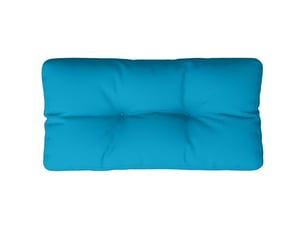 Coussin de palette, coussin de chaise, coussin de canapé bleu clair 70x40x12 cm tissu cf55307