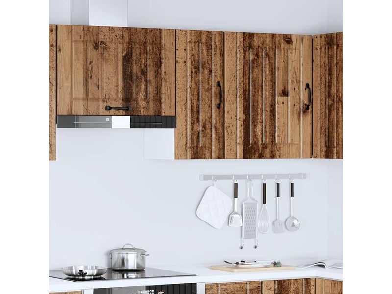  Meuble de rangement, armoire murale de cuisine lucca vieux bois bois ingénierie shl4216  - Conforama C
