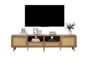 Meuble tv coloris bois clair 200 cm MODENVIE