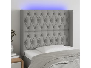 Tete de lit A poser largeur 93 cm <strong></strong> <strong></strong> argenté