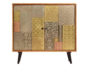 Buffet - bahut - meuble de rangement 80x30x75 cm bois d'acacia massif