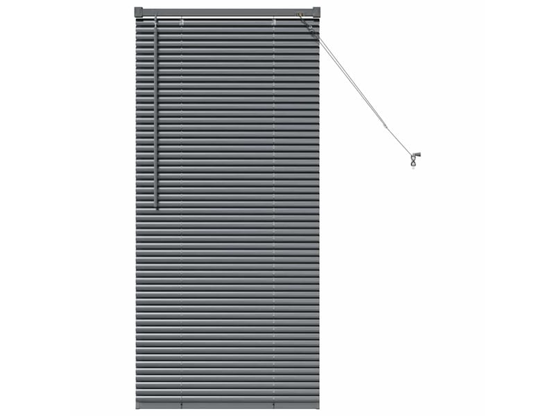 Store vénitien, store de fenêtre gris foncé 130 x 55 cm 25 mm aluminium cf47878 - Conforama A