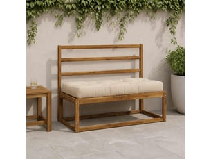 Coussin de siège en palette, coussin d'assise vianen 100 % polyester crème cf55881