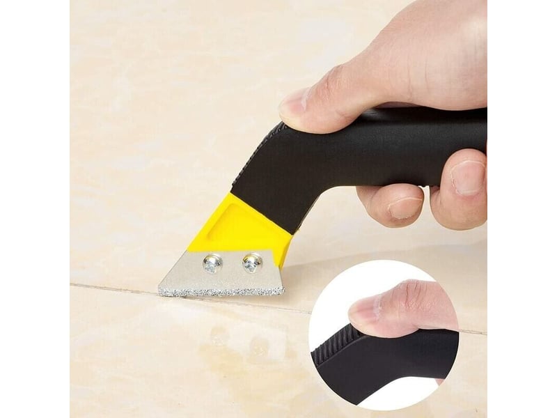  Kit grattoir à coulis pour carrelage | outil de retrait de mortier avec 6 lames | scie coudée pour nettoyage salle de bain  - Conforama C