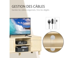 Meuble tv coloris beige <strong></strong> <strong></strong>