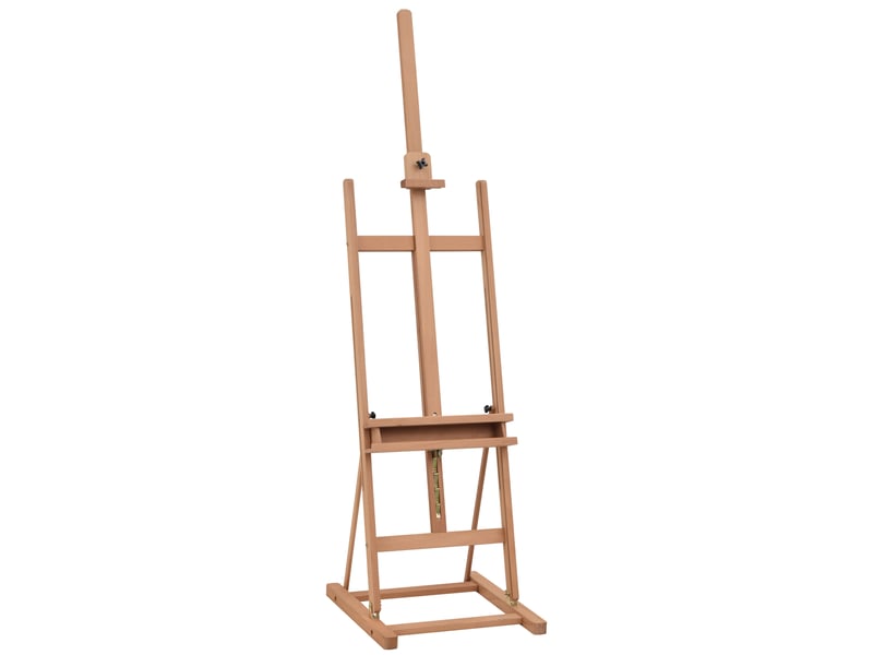  Chevalet d'atelier réglable en hêtre avec tablette 53 x 50,5 x 171-230 cm  - Conforama A